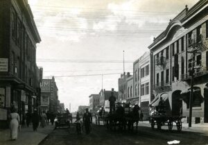 Moose Jaw River Street in 1910s